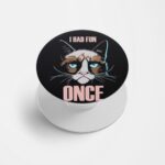 Sarcasm Printed Phone Grip Holder & Stand