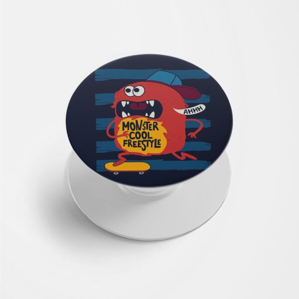 Typography Printed Phone Grip Holder & Stand