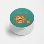 Typography Printed Phone Grip Holder & Stand