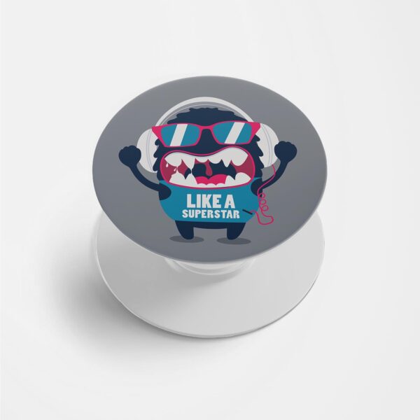 Typography Printed Phone Grip Holder & Stand