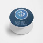 Satnam Waheguru Printed Phone Grip Holder & Stand