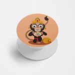 Lord Hanuman Printed Phone Grip Holder & Stand