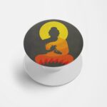 Gautam Buddha  Printed Phone Grip Holder & Stand