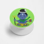 Lord Shiva Printed Phone Grip Holder & Stand