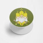 Lord Brahma Printed Phone Grip Holder & Stand
