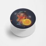 Lord Hanuman Printed Phone Grip Holder & Stand