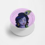 Lord Krishna Printed Phone Grip Holder & Stand