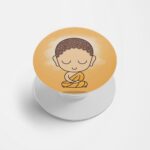 Gautam Buddha Printed Phone Grip Holder & Stand