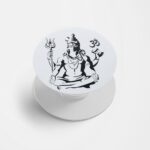 Lord Shiva Printed Phone Grip Holder & Stand