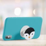 Cute Penguin Face  Printed Phone Grip Holder & Stand - Image 4