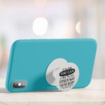 Typography Printed Phone Grip Holder & Stand - Image 4