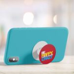 Typography - Be Happy  Printed Phone Grip Holder & Stand - Image 4