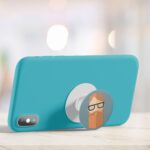 Moustache and Beard Printed Phone Grip Holder & Stand - Image 4