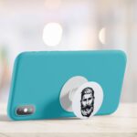 Moustache and Beard Printed Phone Grip Holder & Stand - Image 4
