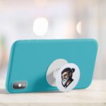 Moustache and Beard Printed Phone Grip Holder & Stand - Image 4