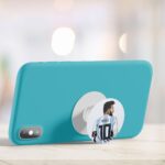 Messi Jersey 10 Back View  Printed Phone Grip Holder & Stand - Image 4