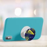 Blue Oil Painiting  Printed Phone Grip Holder & Stand - Image 4