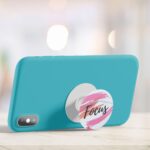 Focus on Your Goals Oil Painted Printed Phone Grip Holder & Stand - Image 4