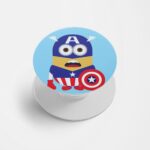 Minion - Captain America Printed Phone Grip Holder & Stand