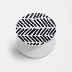 Black and White Printed Phone Grip Holder & Stand