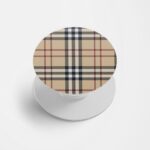 Checks Printed Phone Grip Holder & Stand