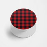 Checks Printed Phone Grip Holder & Stand