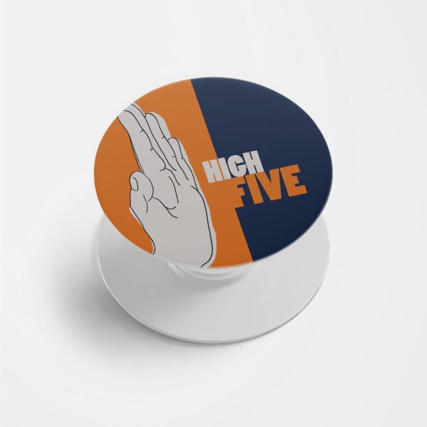 Typography Printed Phone Grip Holder & Stand