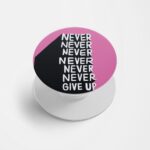 Typography Printed Phone Grip Holder & Stand