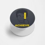 Typography Printed Phone Grip Holder & Stand