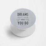 Typography Printed Phone Grip Holder & Stand