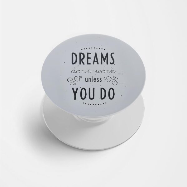 Typography Printed Phone Grip Holder & Stand