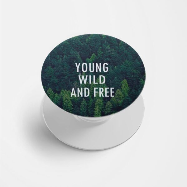 Typography Printed Phone Grip Holder & Stand