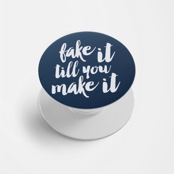 Typography Printed Phone Grip Holder & Stand