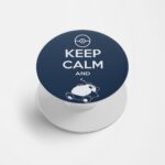 Typography Printed Phone Grip Holder & Stand