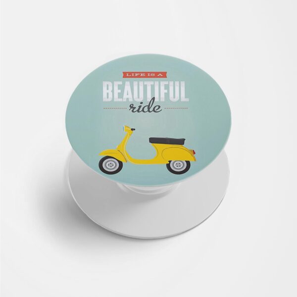 Typography Printed Phone Grip Holder & Stand