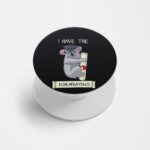 Typography Printed Phone Grip Holder & Stand