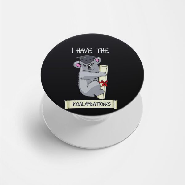 Typography Printed Phone Grip Holder & Stand