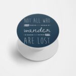 Typography Printed Phone Grip Holder & Stand