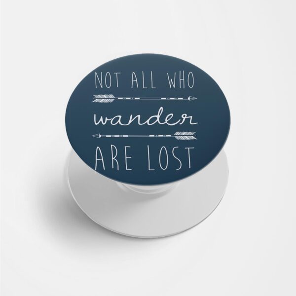 Typography Printed Phone Grip Holder & Stand