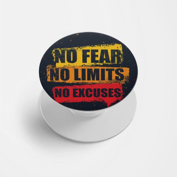 Typography Printed Phone Grip Holder & Stand