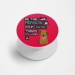 Typography Printed Phone Grip Holder & Stand