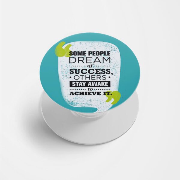 Typography Printed Phone Grip Holder & Stand