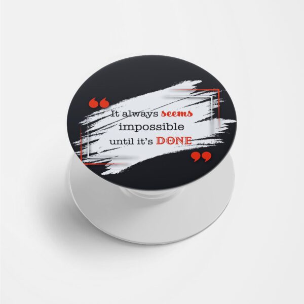 Typography Printed Phone Grip Holder & Stand