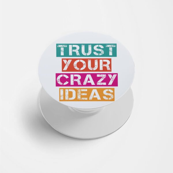 Typography Printed Phone Grip Holder & Stand