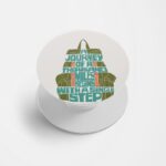 Typography Printed Phone Grip Holder & Stand