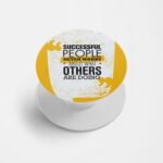 Typography Printed Phone Grip Holder & Stand