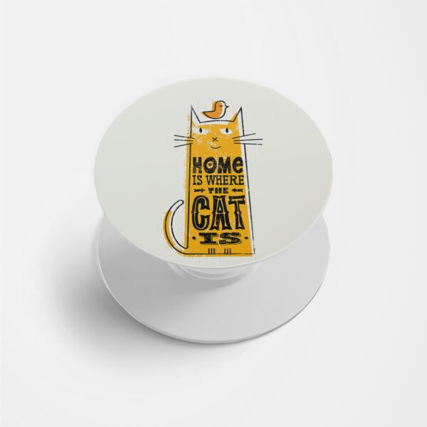 Typography Printed Phone Grip Holder & Stand