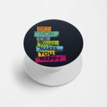 Typography Printed Phone Grip Holder & Stand