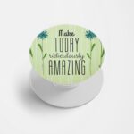 Typography Printed Phone Grip Holder & Stand