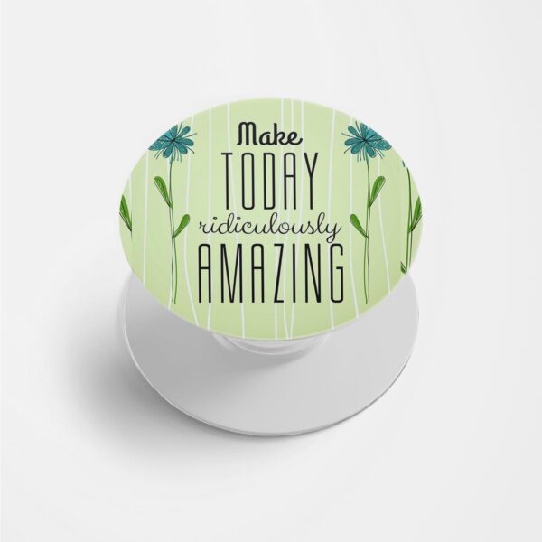 Typography Printed Phone Grip Holder & Stand